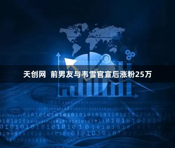 天创网  前男友与韦雪官宣后涨粉25万